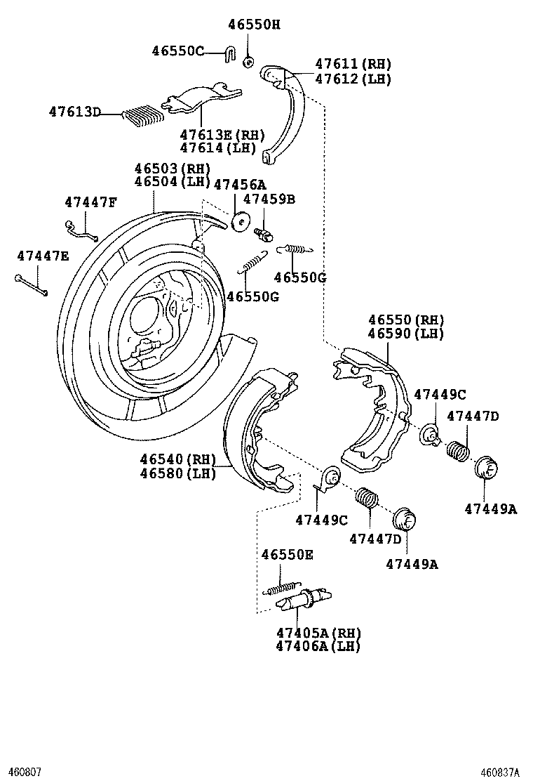 46200-33110 PEDAL ASSY, PARKING BRAKE CONTROL product image