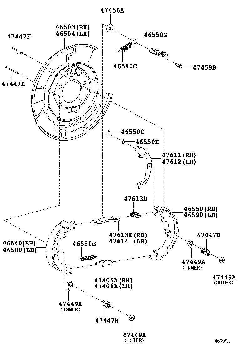 46420-48151 CABLE ASSY, PARKING BRAKE, NO.2 product image