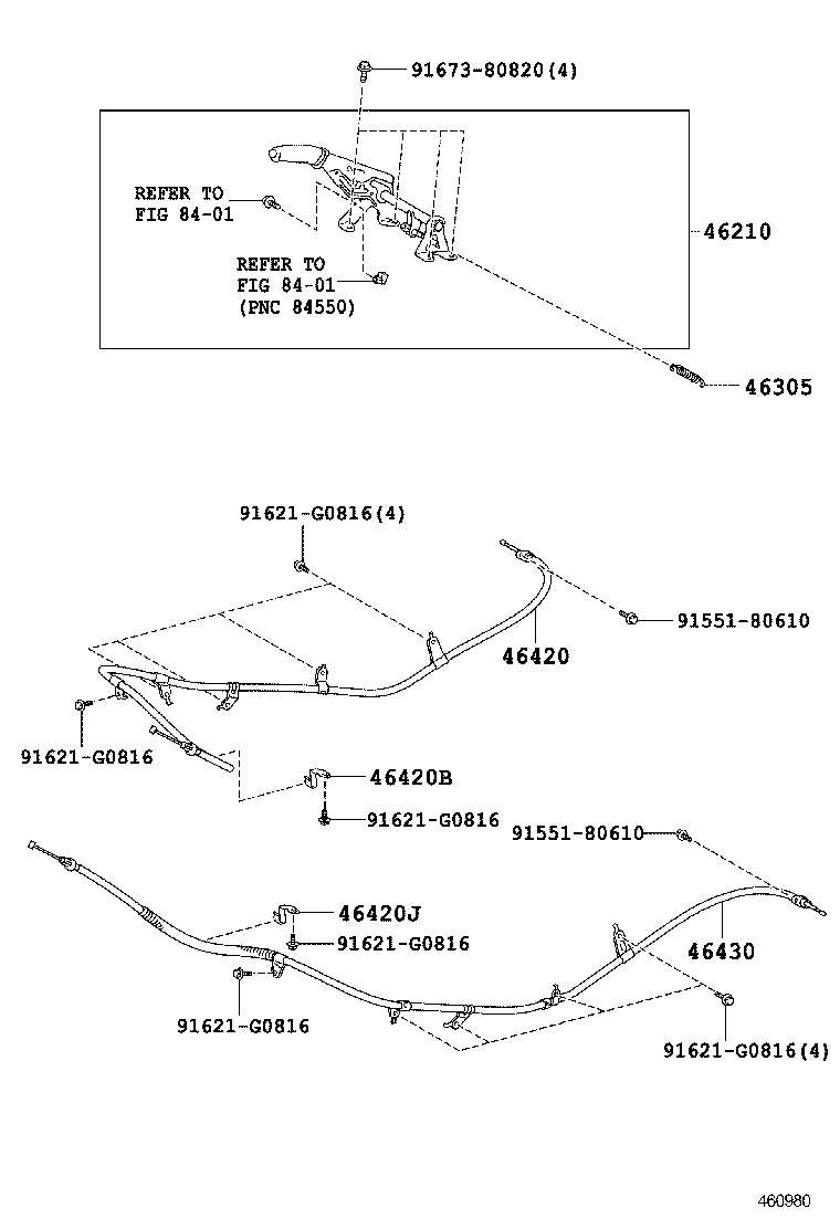 46210-60340-C0 LEVER ASSY, PARKING BRAKE product image