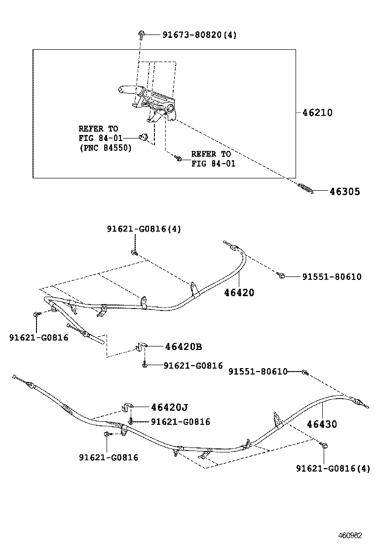 46439-60030 INSULATOR, PARKING BRAKE CABLE HEAT product image