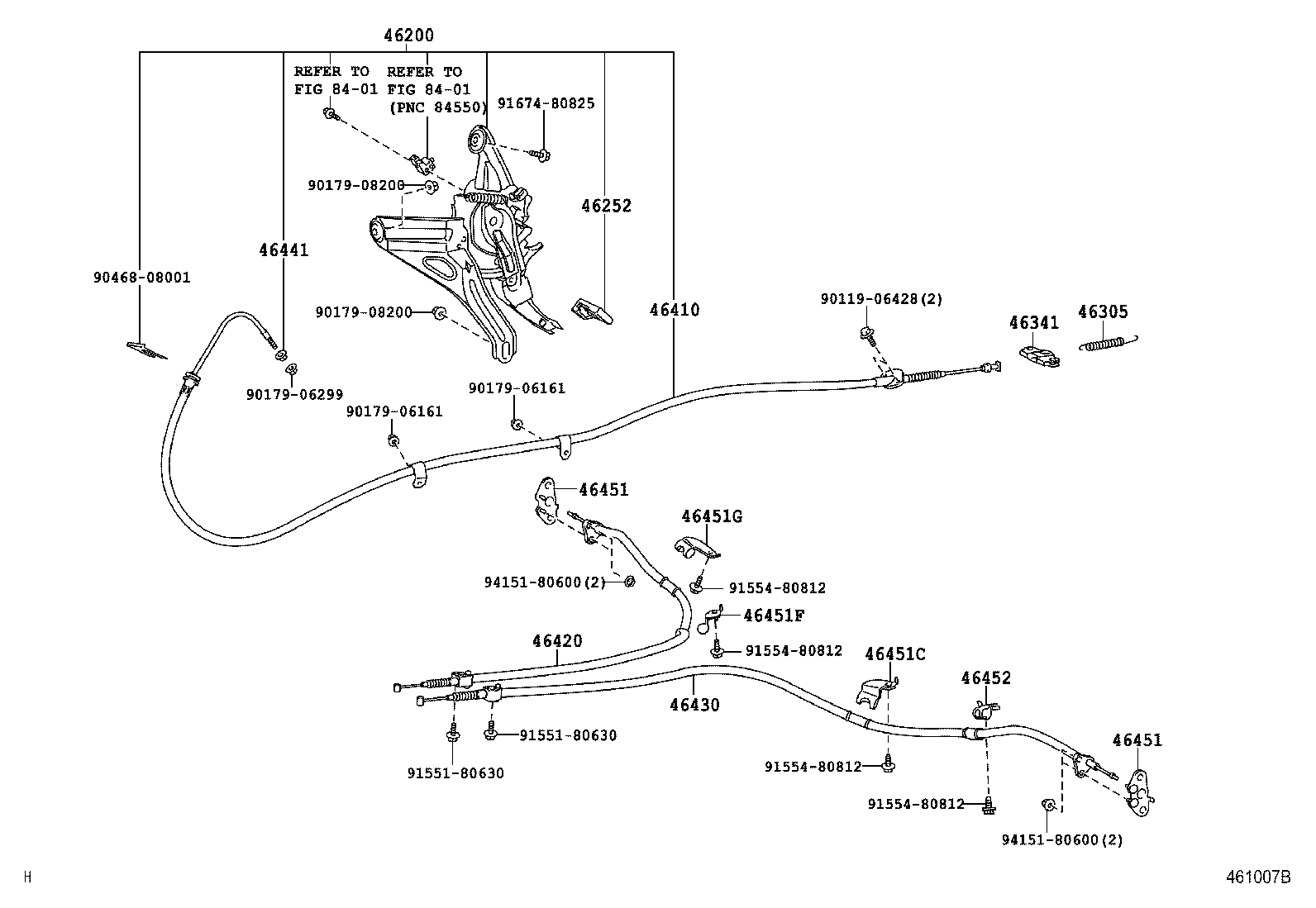 46503-53030 PLATE SUB-ASSY, PARKING BRAKE, RH product image