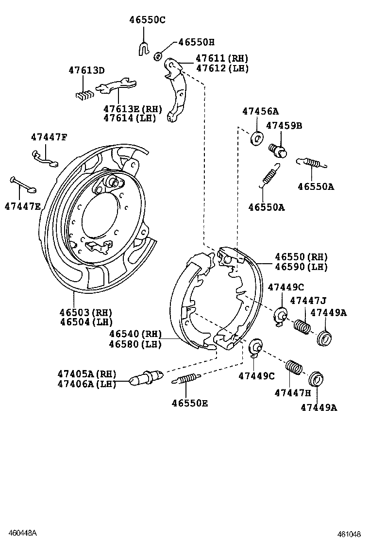46430-28481 CABLE ASSY, PARKING BRAKE, NO.3 product image