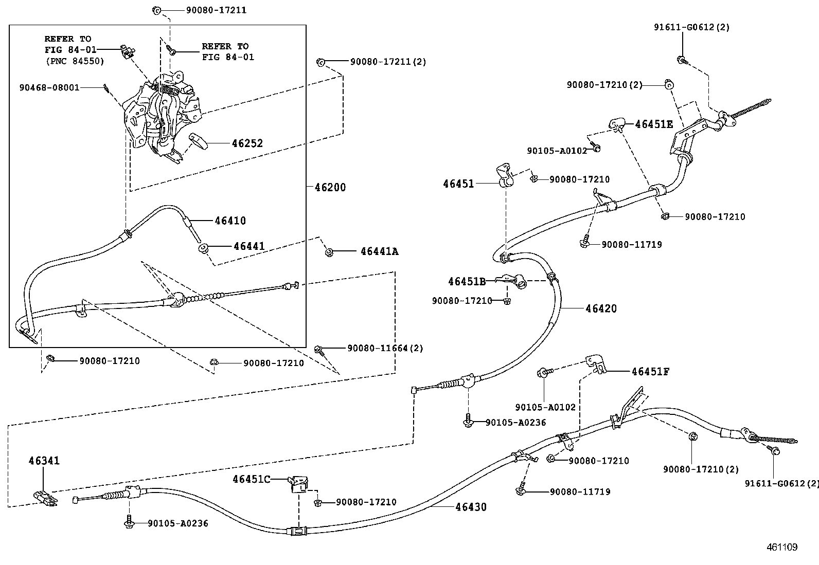46503-0E040 PLATE SUB-ASSY, PARKING BRAKE, RH product image