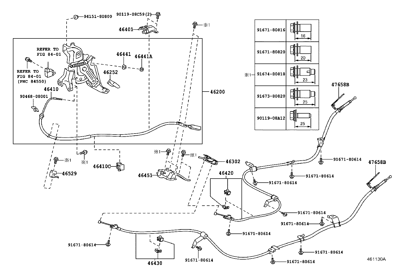 46200-12010 PEDAL ASSY, PARKING BRAKE CONTROL product image