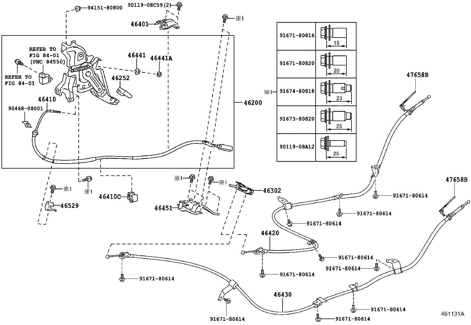 46200-12010 PEDAL ASSY, PARKING BRAKE CONTROL product image