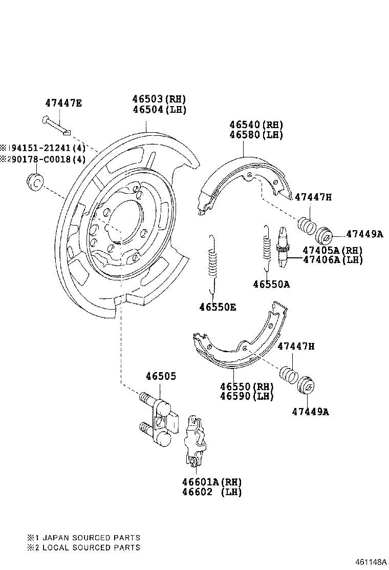 46200-0P020 PEDAL ASSY, PARKING BRAKE CONTROL product image