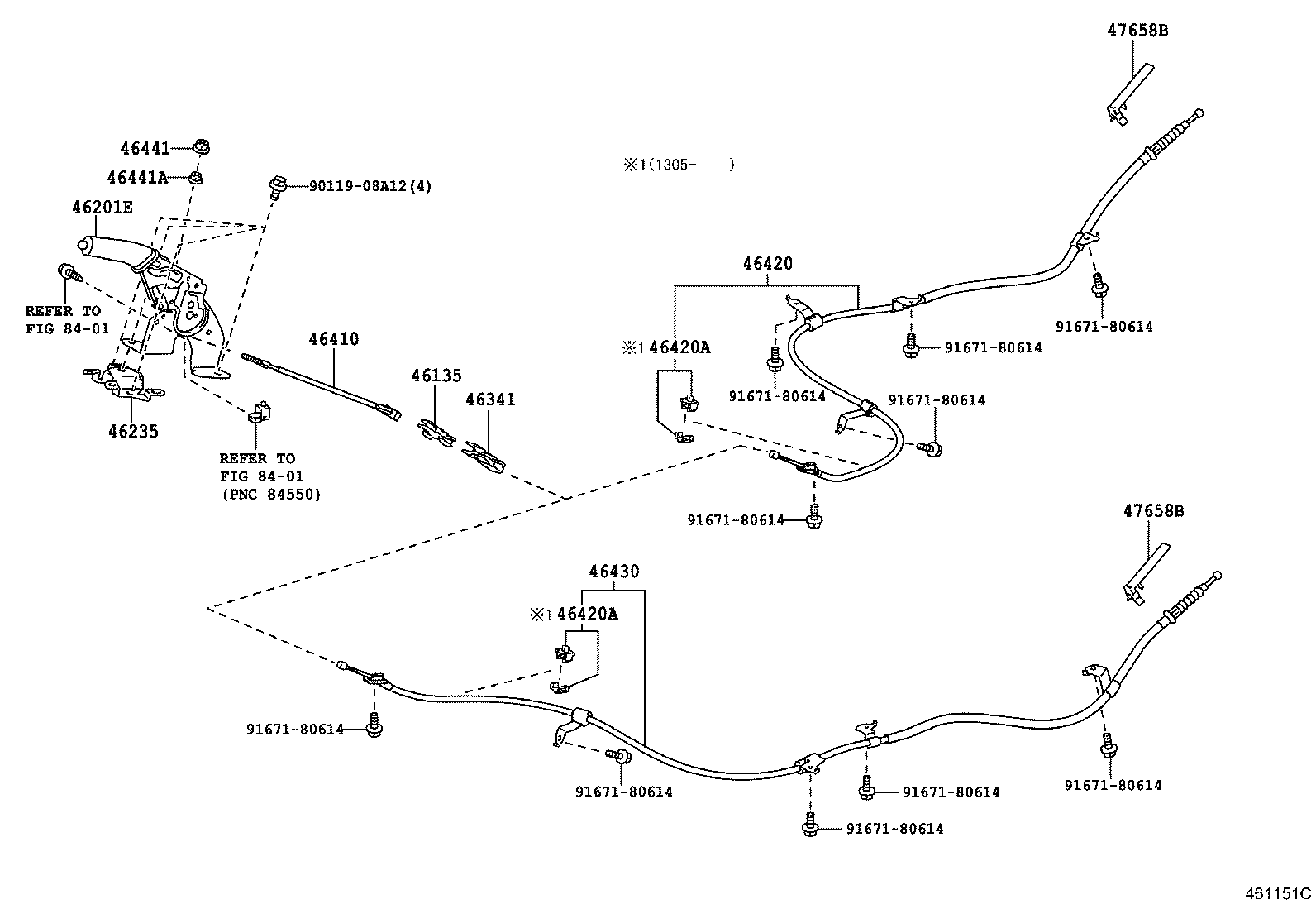 Toyota 46201-21030-C0 LEVER SUB-ASSY, PARKING BRAKE
