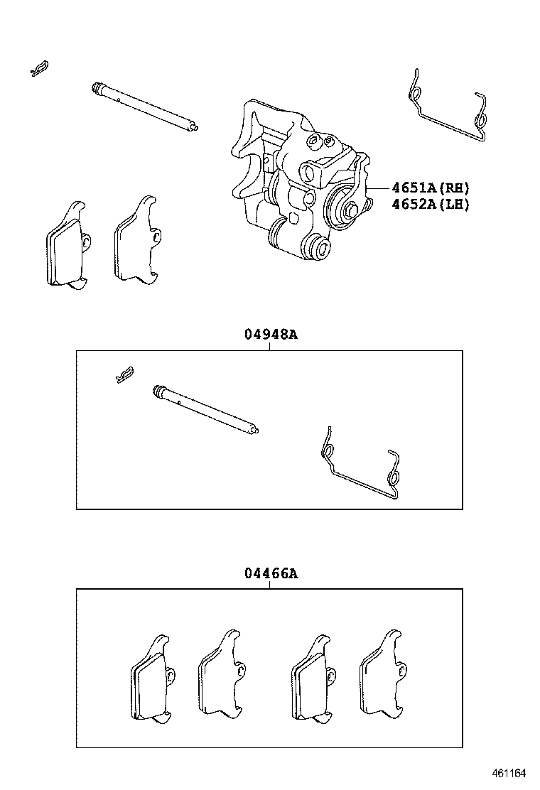 46451-77010 BRACKET, PARKING BRAKE CABLE SUPPORT, NO.1 product image