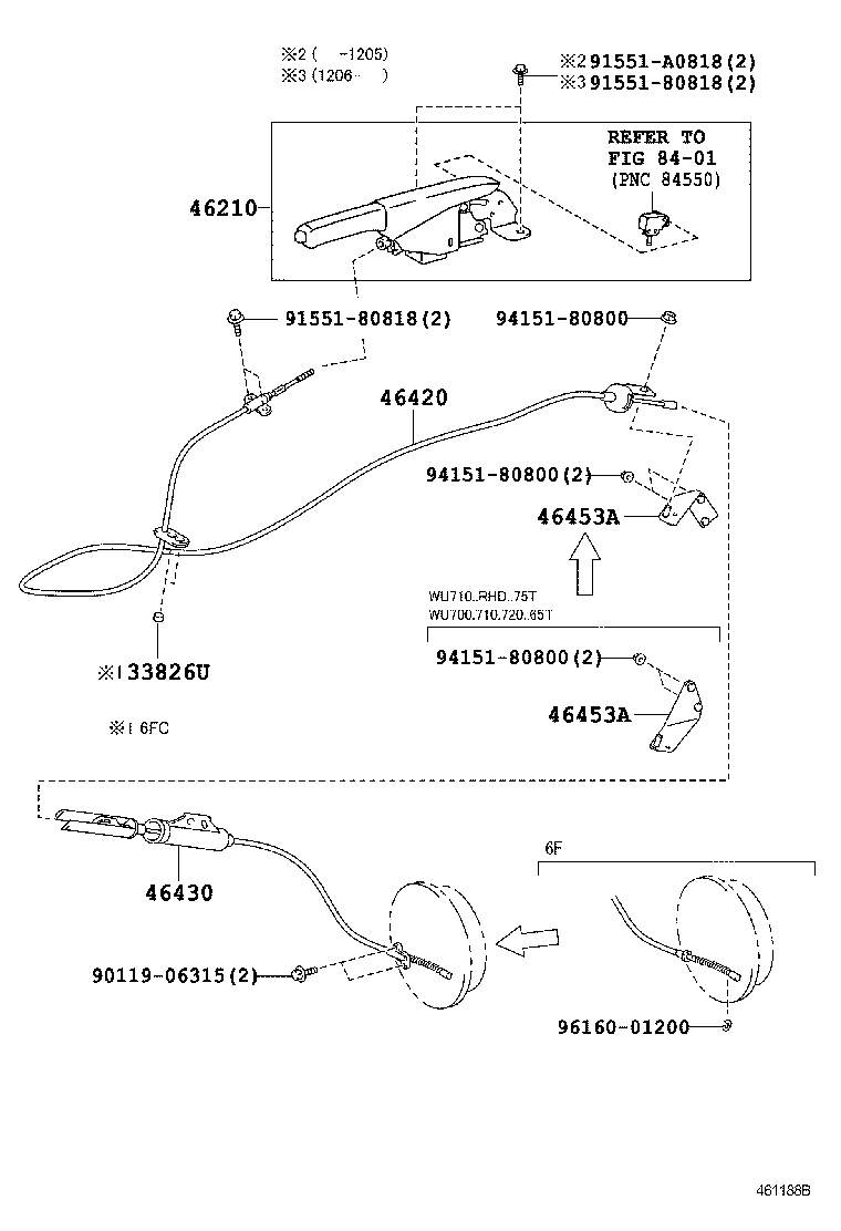 46503-37E90 PLATE SUB-ASSY, PARKING BRAKE product image