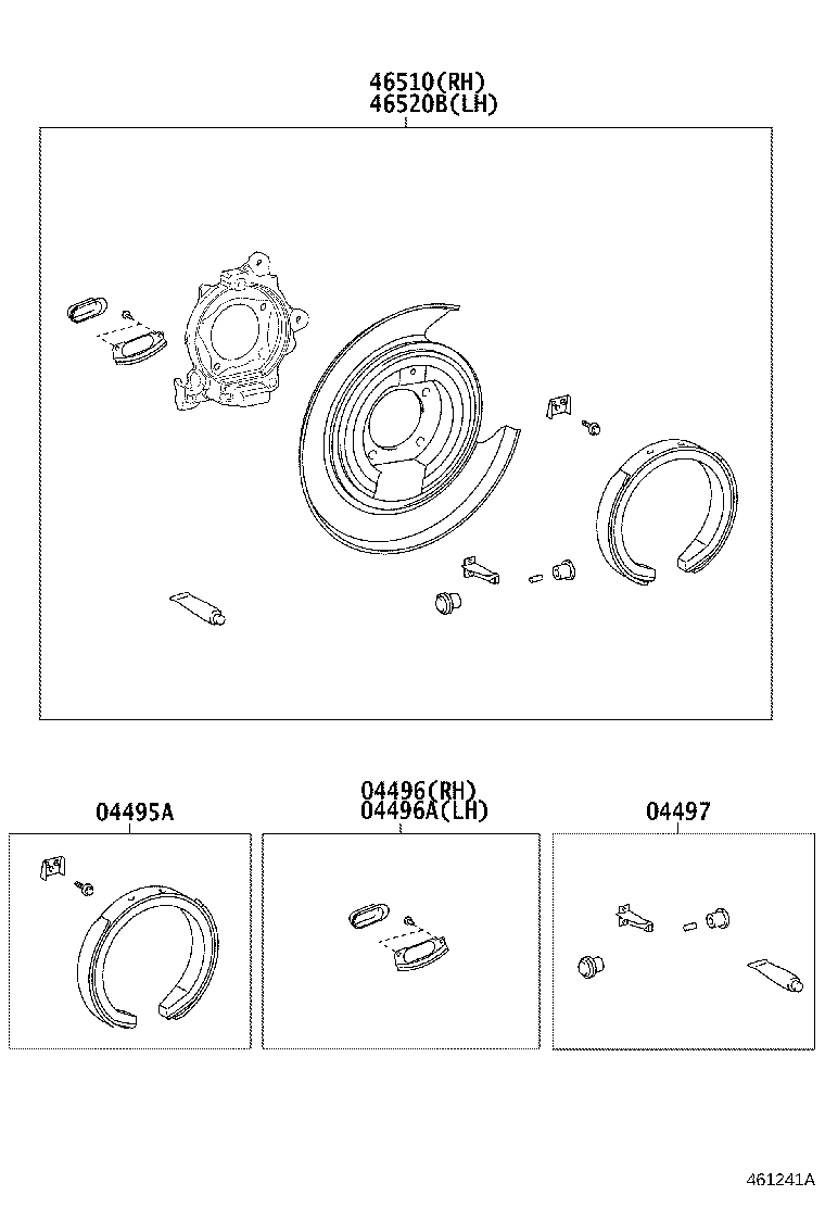 46430-06201 CABLE ASSY, PARKING BRAKE, NO.3 product image