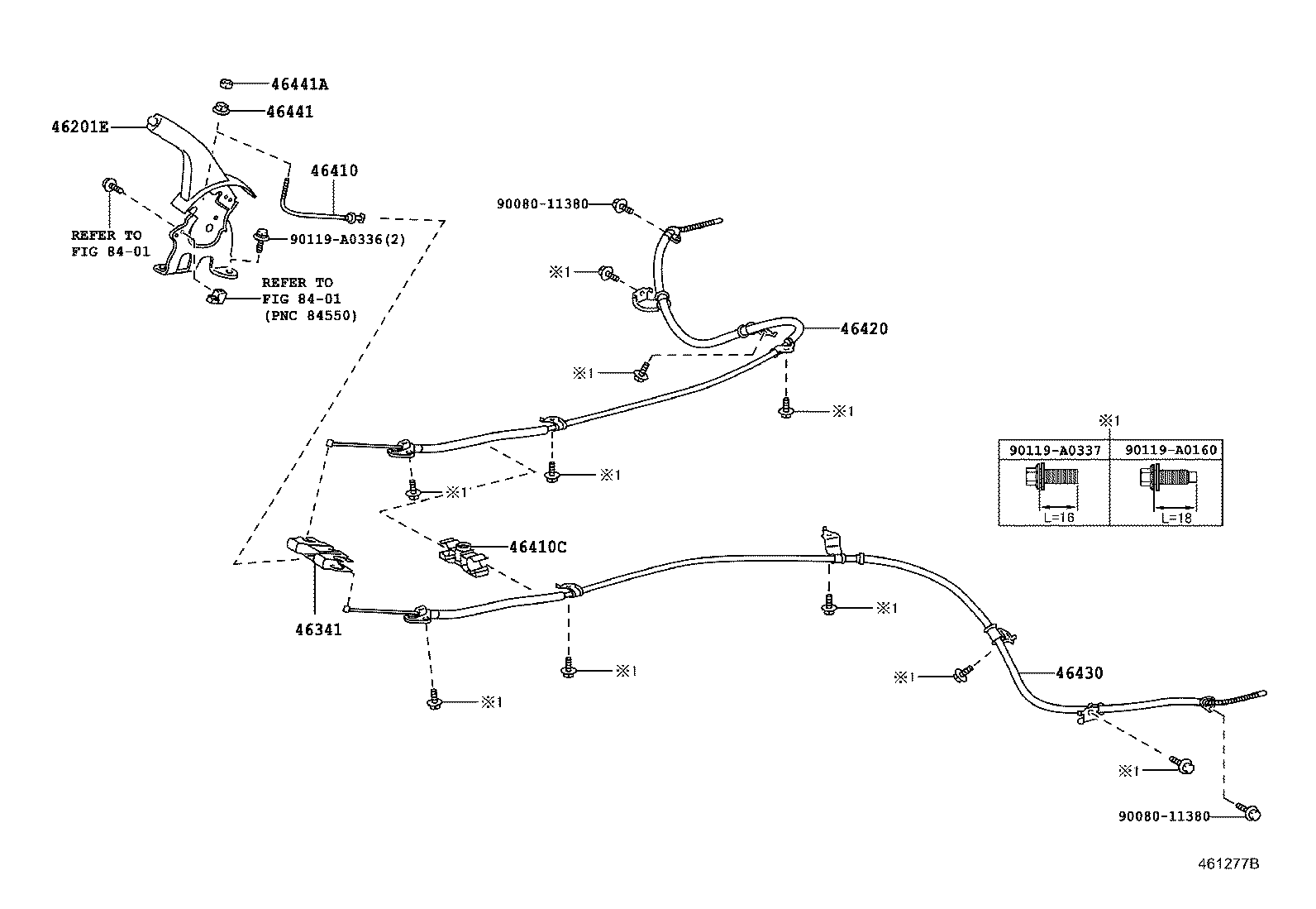 Toyota 46341-0R010 EQUALIZER, PARKING BRAKE