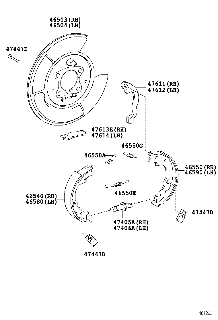 46410-33190 CABLE ASSY, PARKING BRAKE, NO.1 product image
