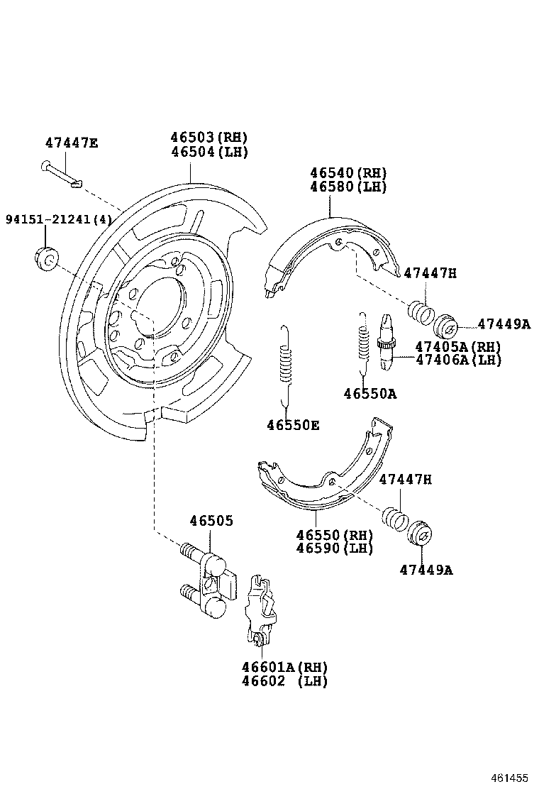46200-0P020 PEDAL ASSY, PARKING BRAKE CONTROL product image