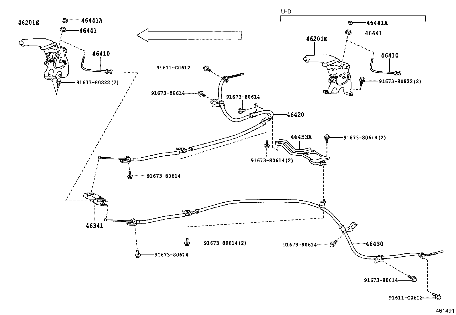 46451-48290 BRACKET, CABLE SUPPORT, NO.3 product image