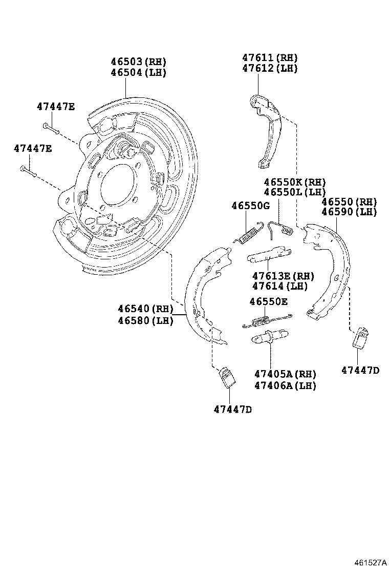 46430-0D320 CABLE ASSY, PARKING BRAKE, NO.3 product image