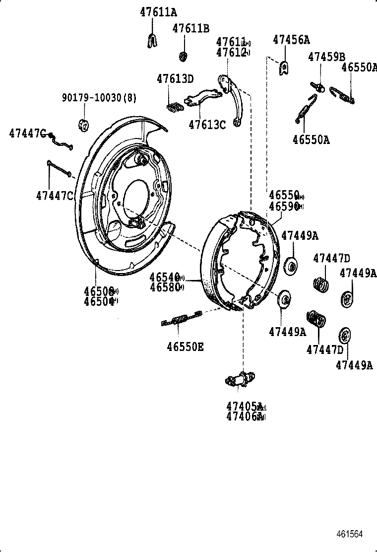 46201-20150-03 LEVER SUB-ASSY, PARKING BRAKE product image