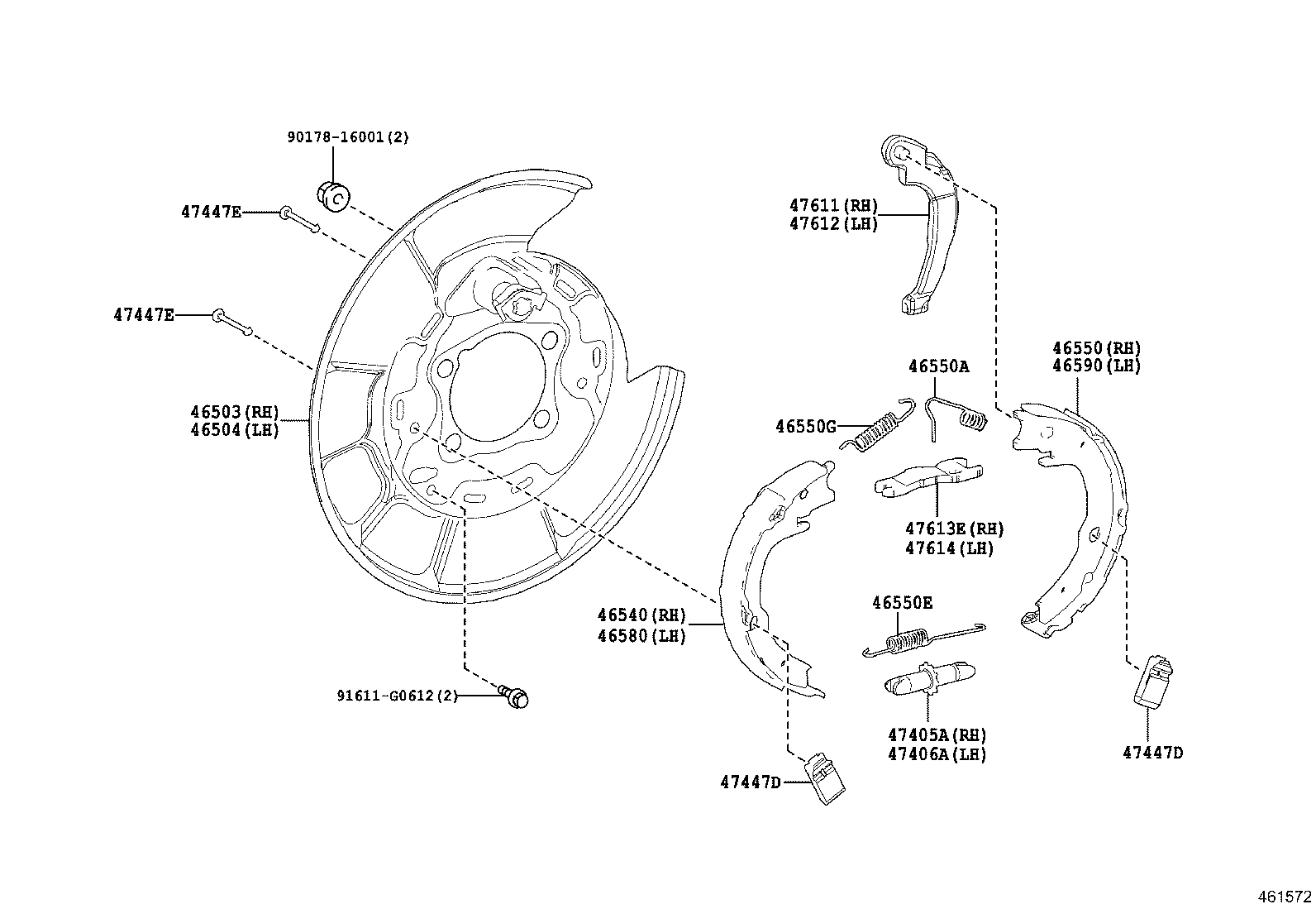 46302-33010 ROD SUB-ASSY, PARKING BRAKE PULL, NO.1 product image