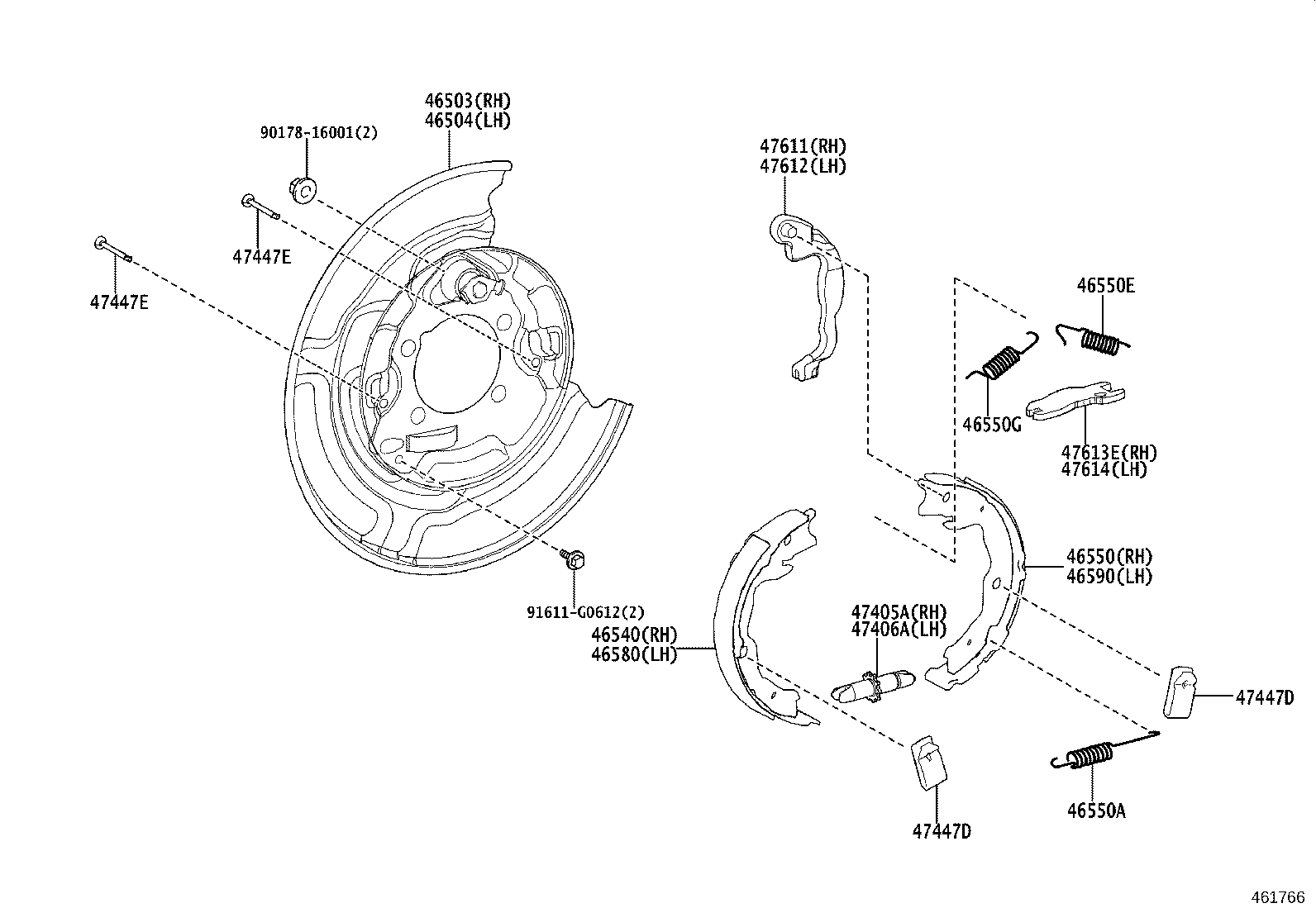 46451-52080 BRACKET, CABLE SUPPORT product image