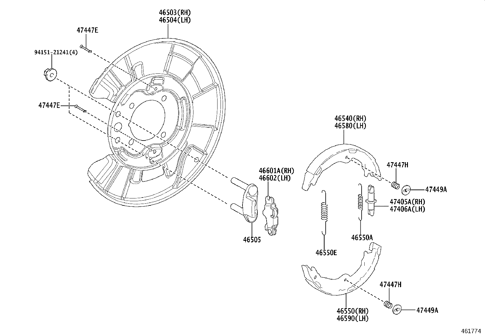 46451-11040 BRACKET, CABLE SUPPORT product image