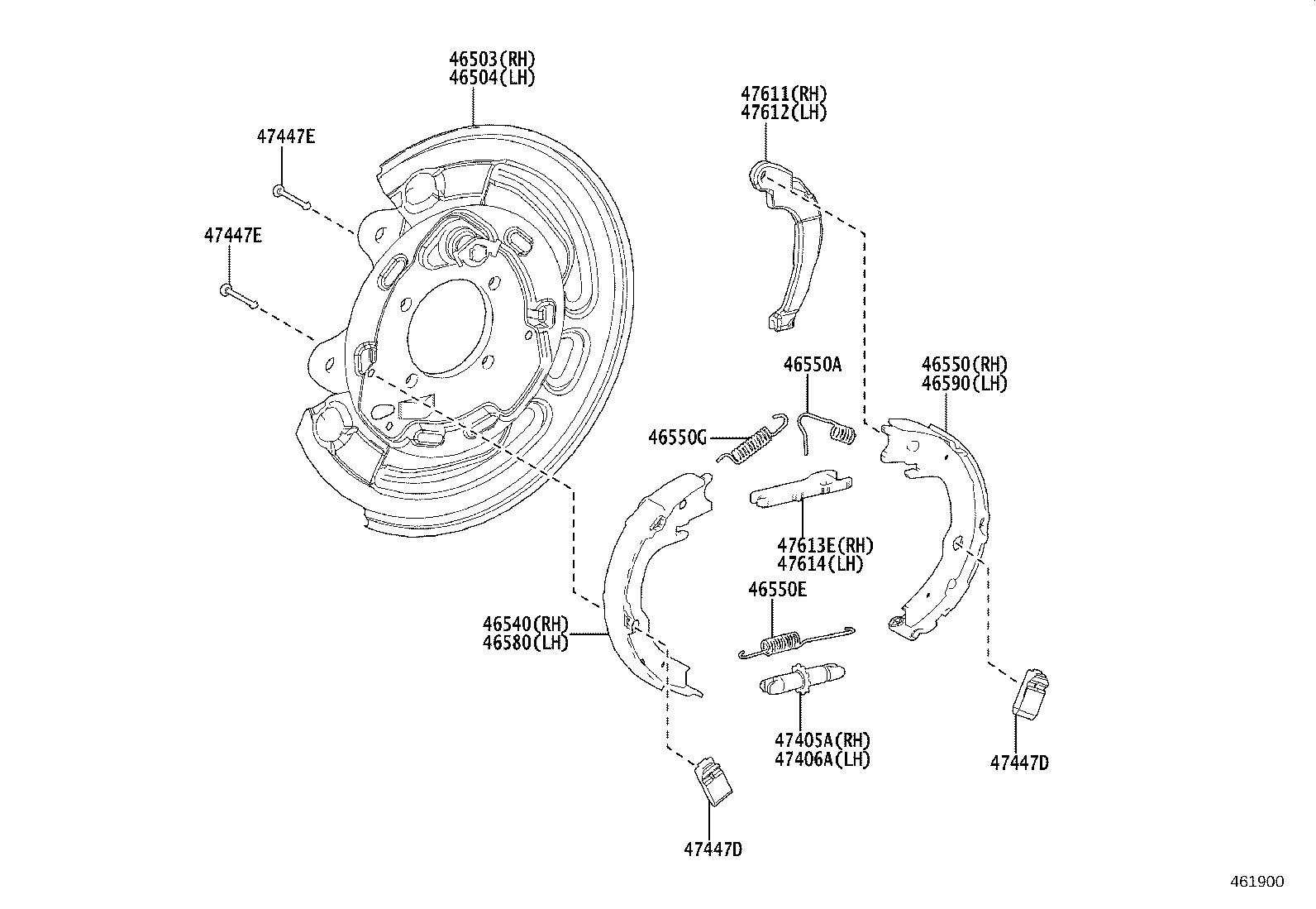 46302-52040 ROD SUB-ASSY, PARKING BRAKE PULL, NO.1 product image