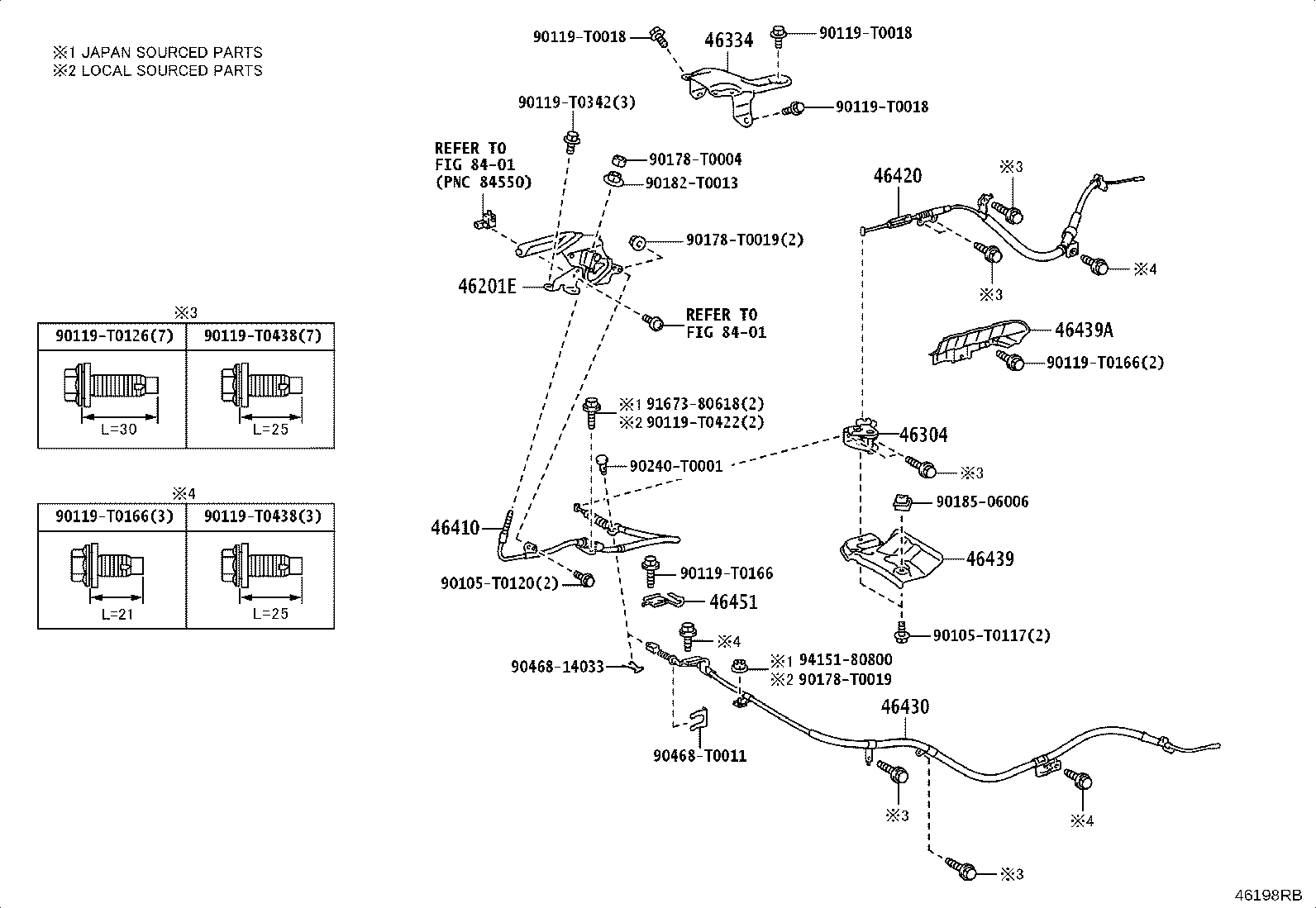 46451-0K060 BRACKET, CABLE SUPPORT product image
