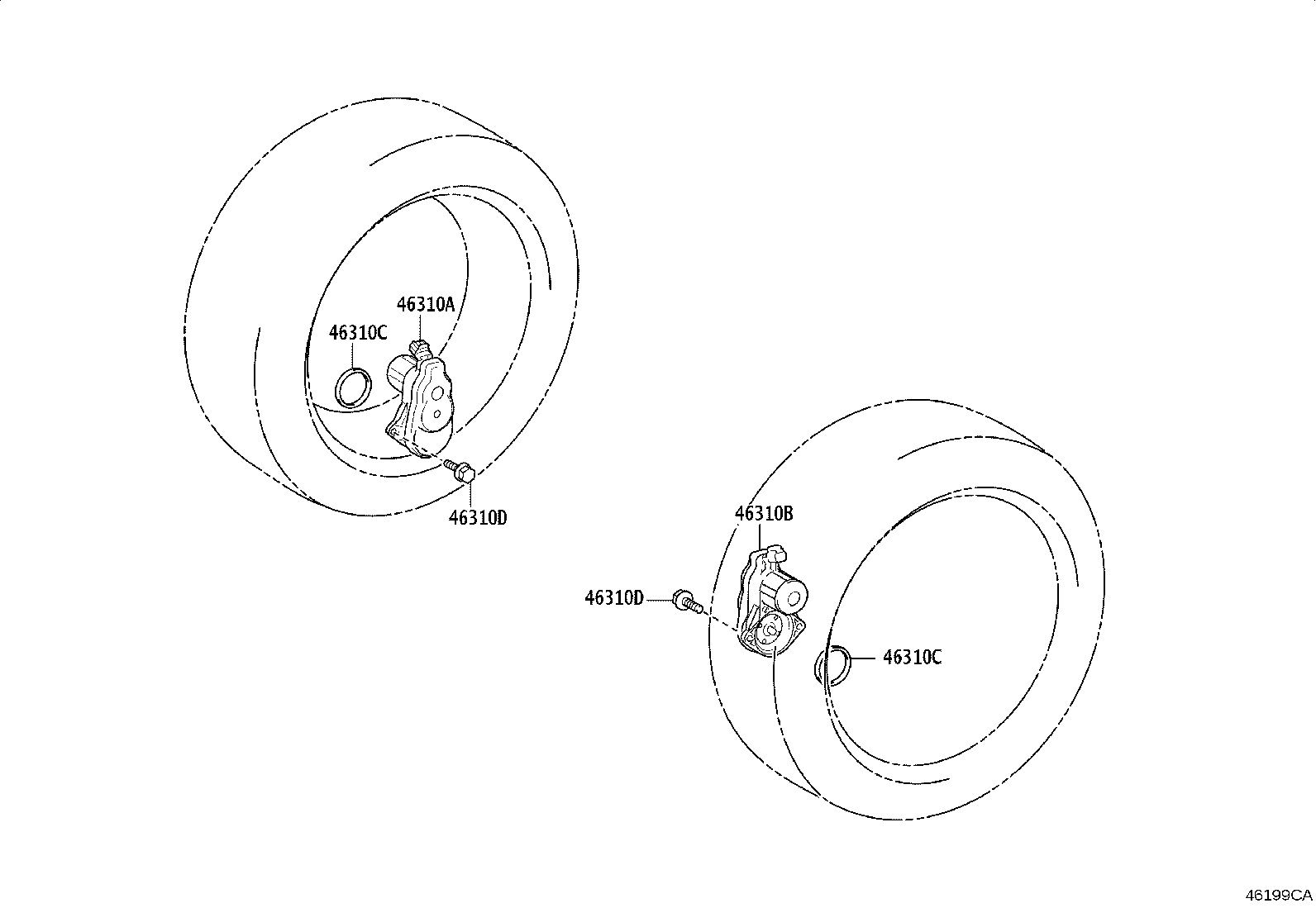46302-52040 ROD SUB-ASSY, PARKING BRAKE PULL, NO.1 product image
