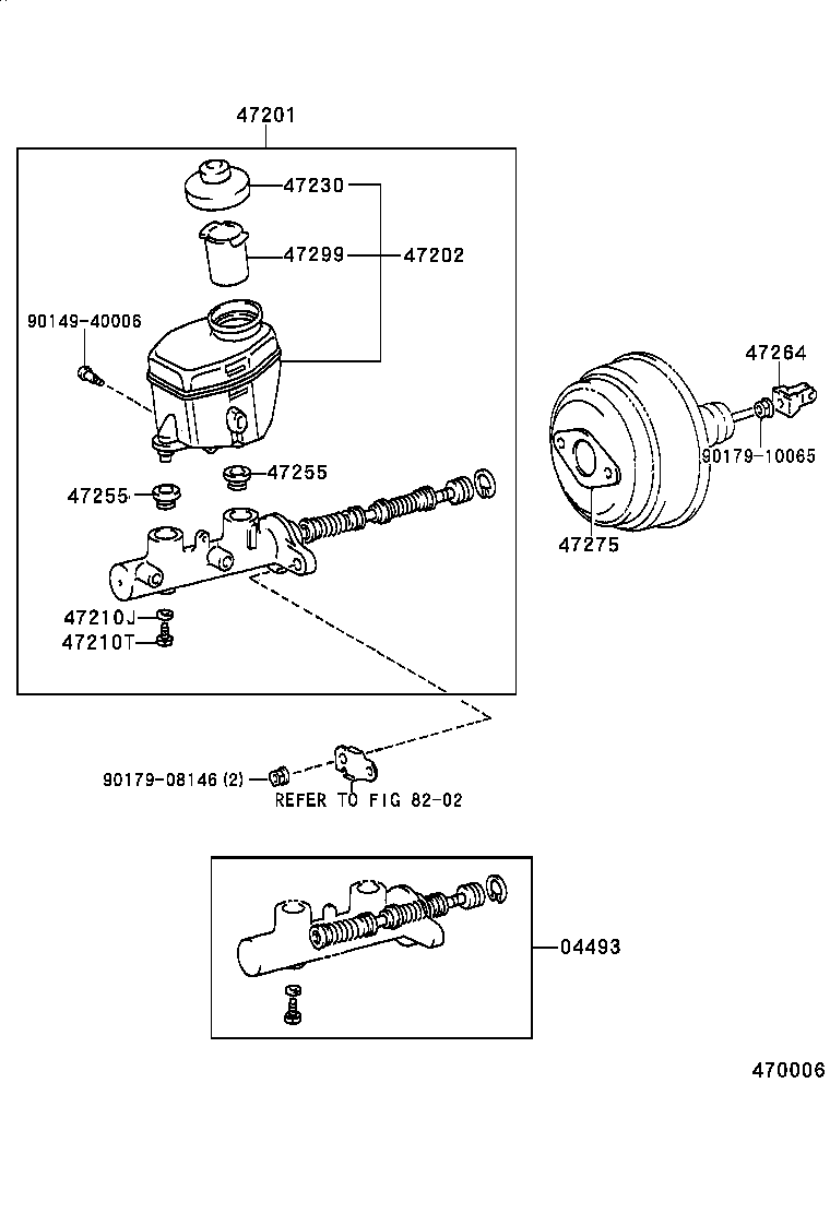 44571-60010 HOSE, BRAKE ACTUATOR, NO.1 product image