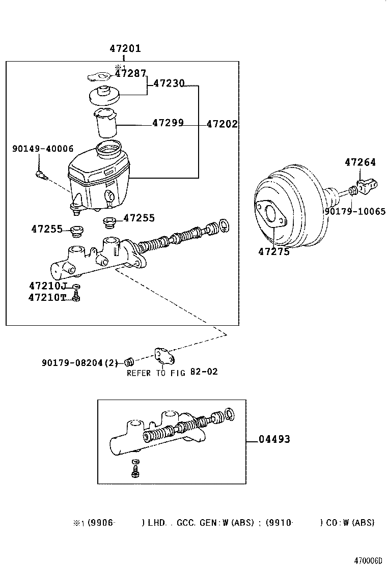 47220-60140 RESERVOIR SUB-ASSY, BRAKE MASTER CYLINDER product image