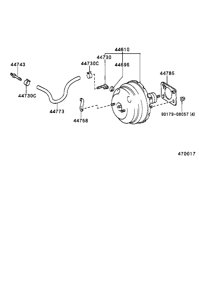 44785-35030 GASKET, BRAKE BOOSTER product image