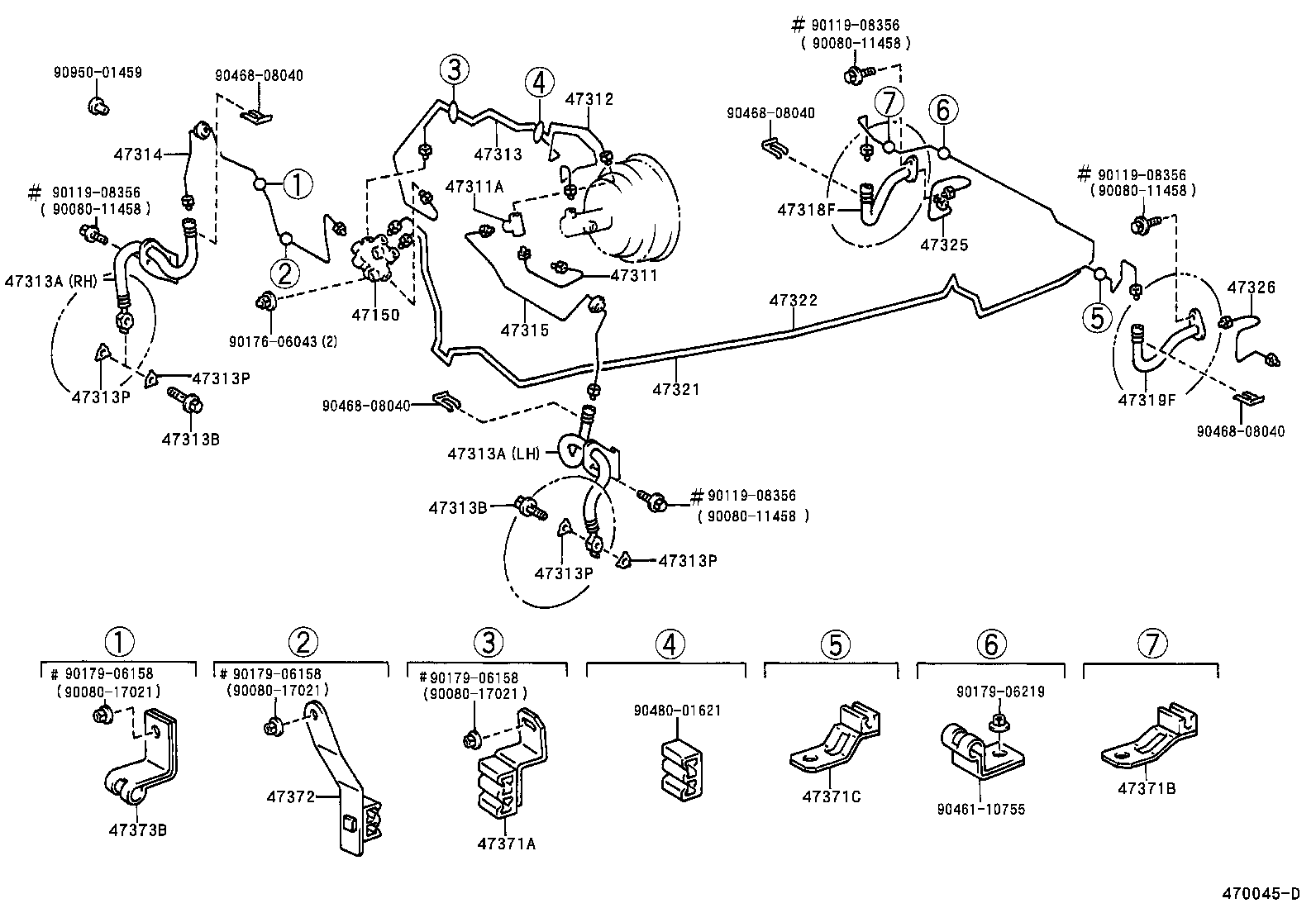 Toyota 44546-06020 CUSHION, BRAKE ACTUATOR BOLT