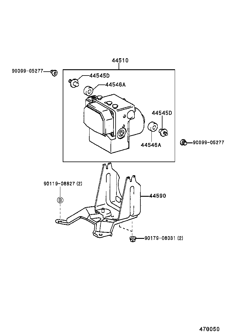 47315-33050 TUBE, FRONT BRAKE, NO.5 product image