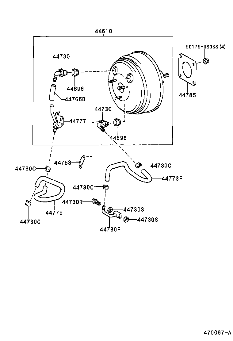 44610-2D880 BOOSTER ASSY, BRAKE product image