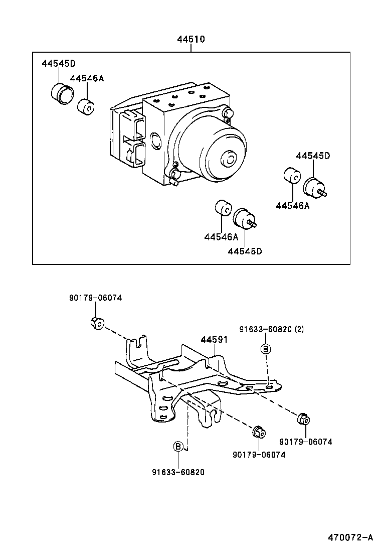 47311-21020 TUBE, FRONT BRAKE, NO.1 product image