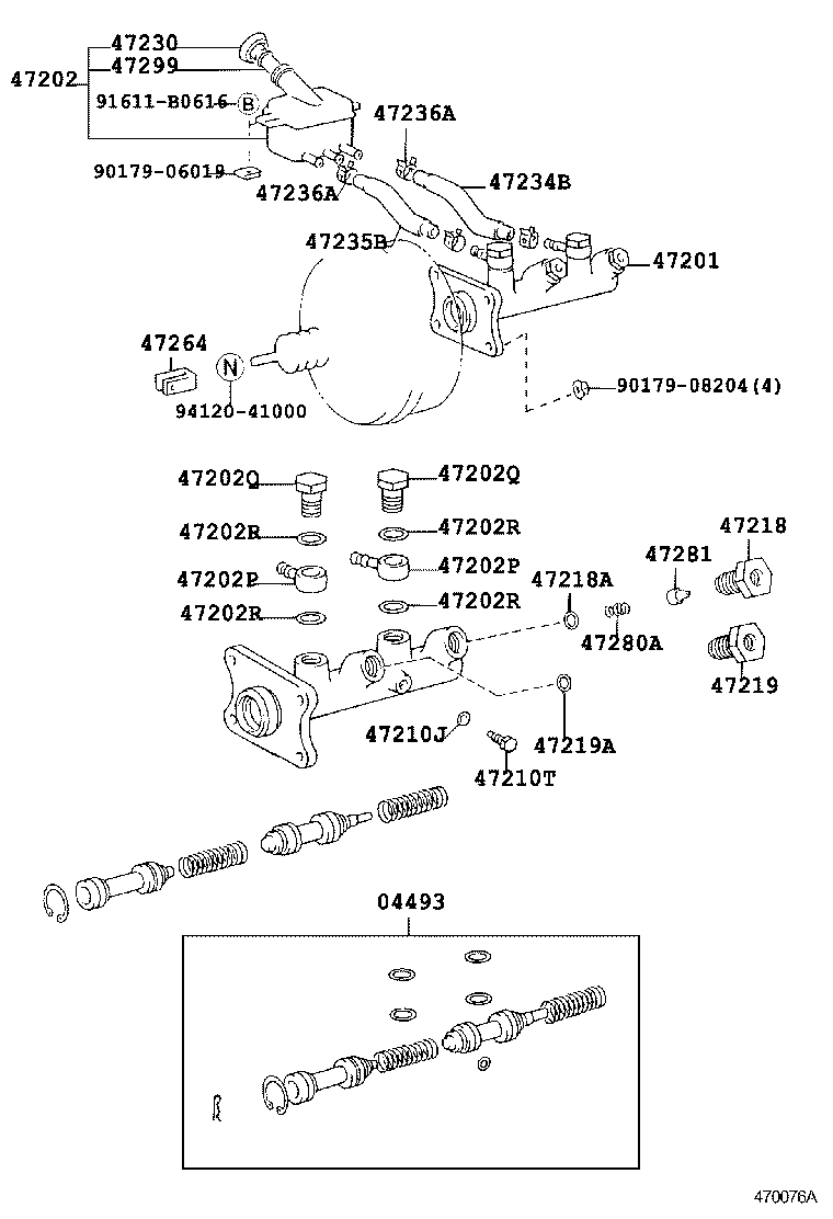04493-26190 CYLINDER KIT, BRAKE MASTER product image