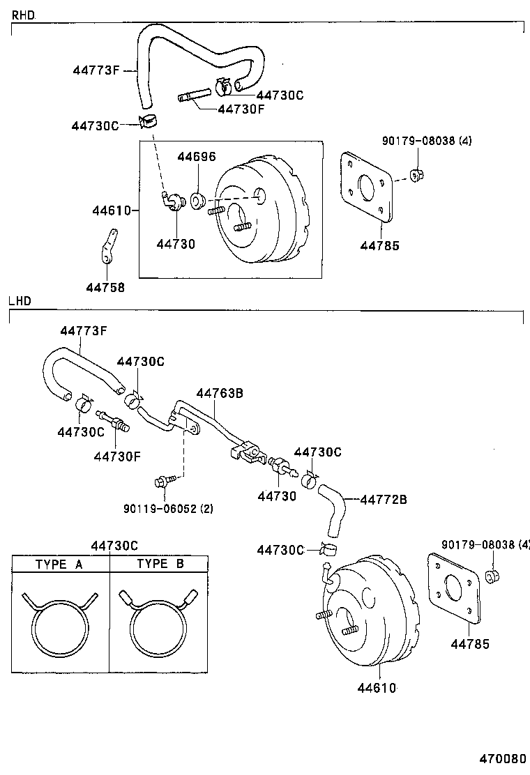 44610-16550 BOOSTER ASSY, BRAKE product image