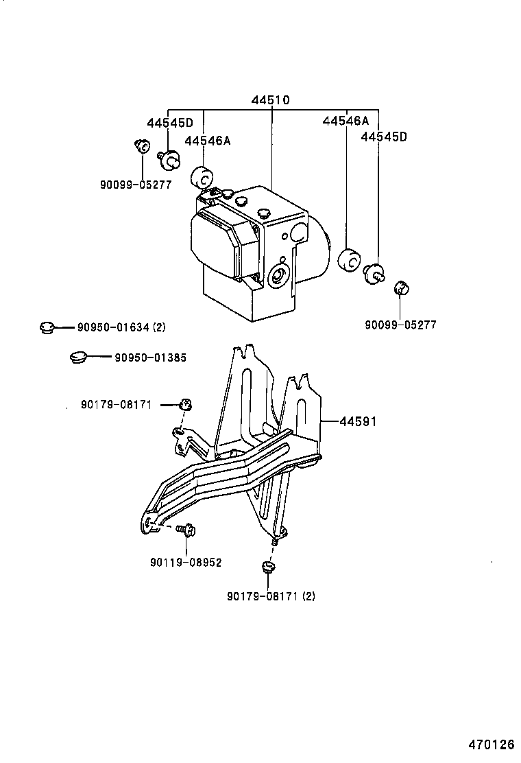 44589-24020 WAY, NO.1(FOR BRAKE ACTUATOR) product image