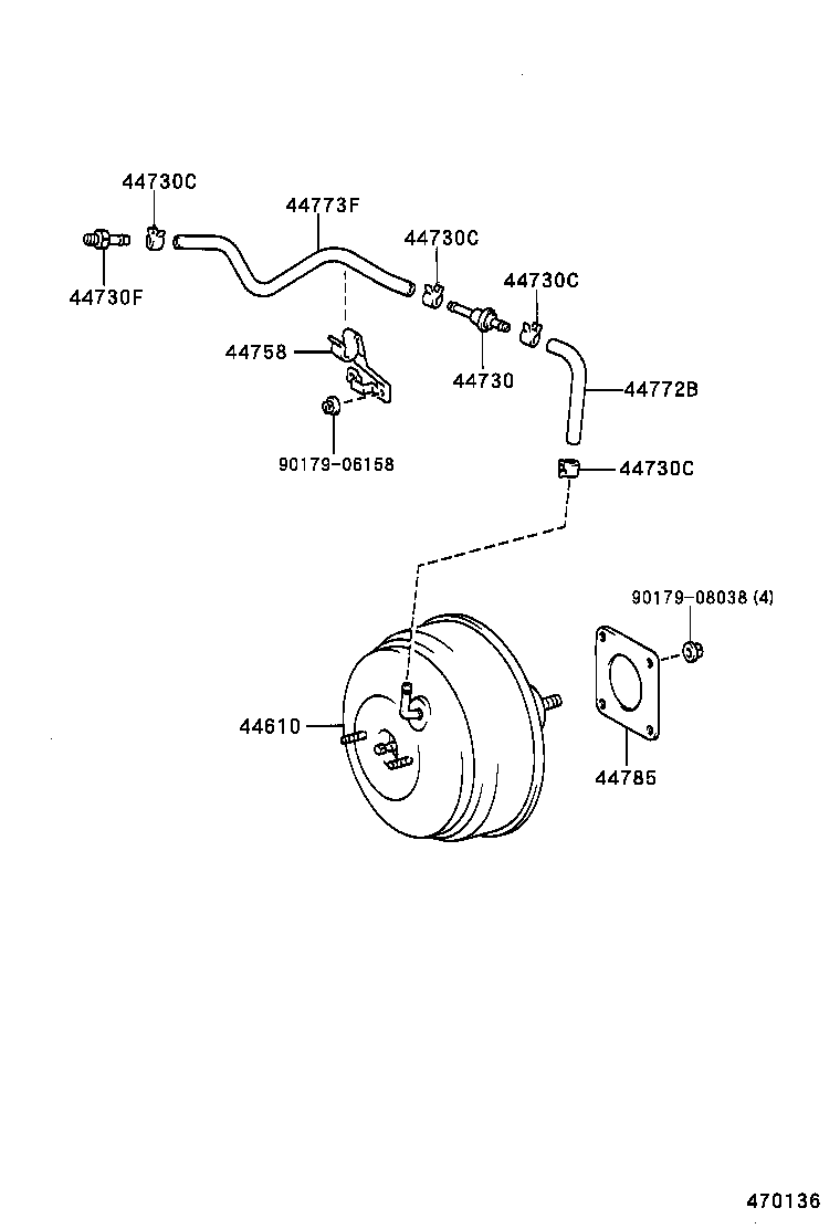 90404-51076 UNION, VACUUM HOSE(FOR MANIFOLD SIDE) product image