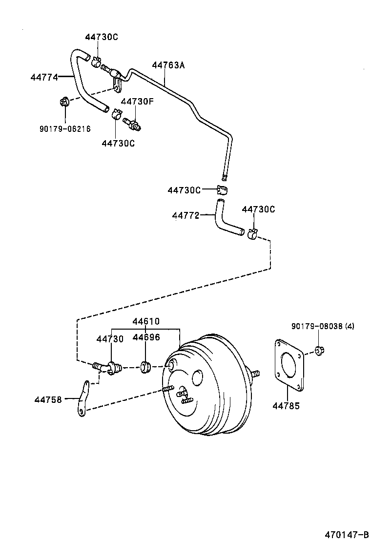 44731-44010 BRACKET, BRAKE BOOSTER product image