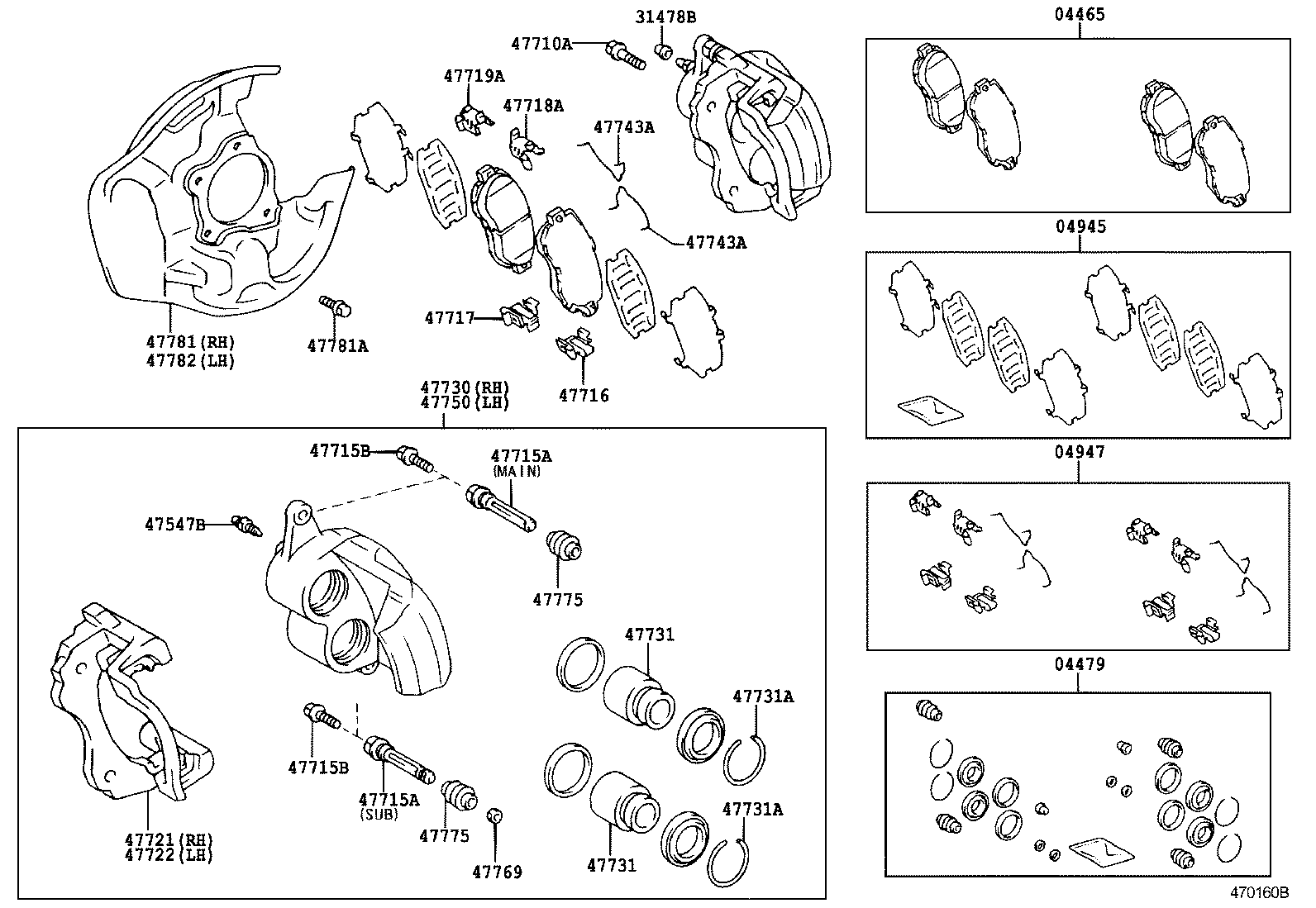47717-22040 PLATE, PAD SUPPORT, NO.2(FOR FRONT DISC BRAKE) product image