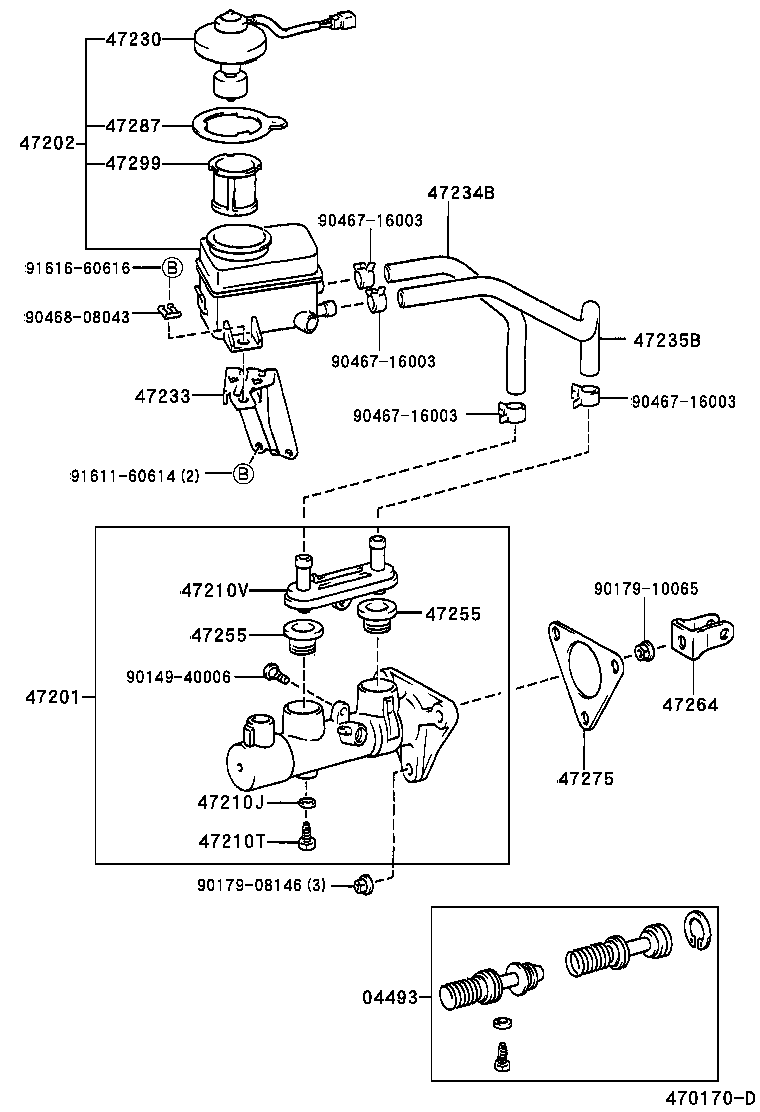 47220-44040 RESERVOIR SUB-ASSY, BRAKE MASTER CYLINDER product image