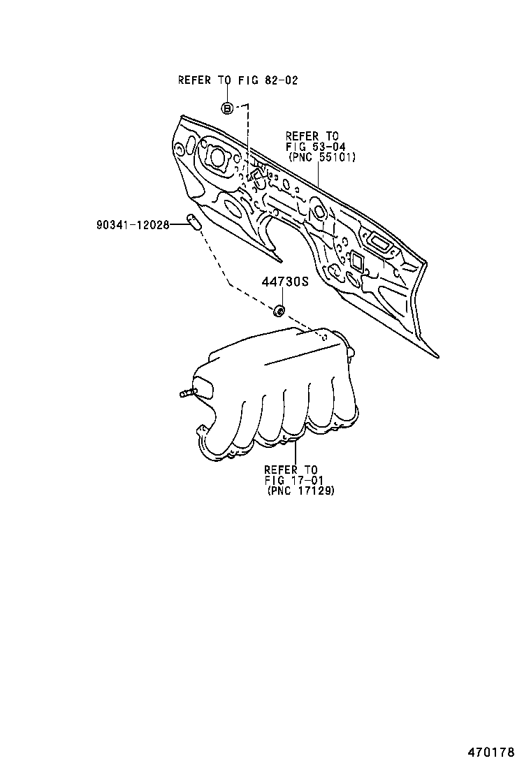 44774-22360 HOSE, UNION TO CONNECTOR TUBE product image