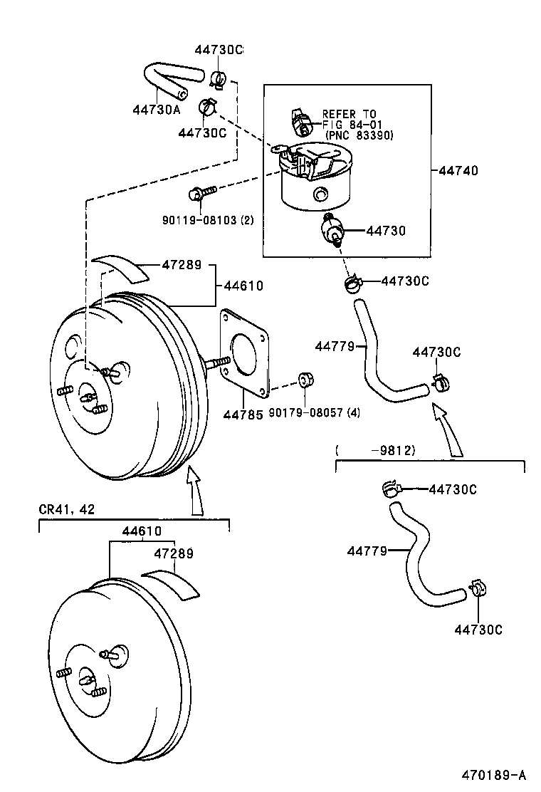44610-28890 BOOSTER ASSY, BRAKE product image