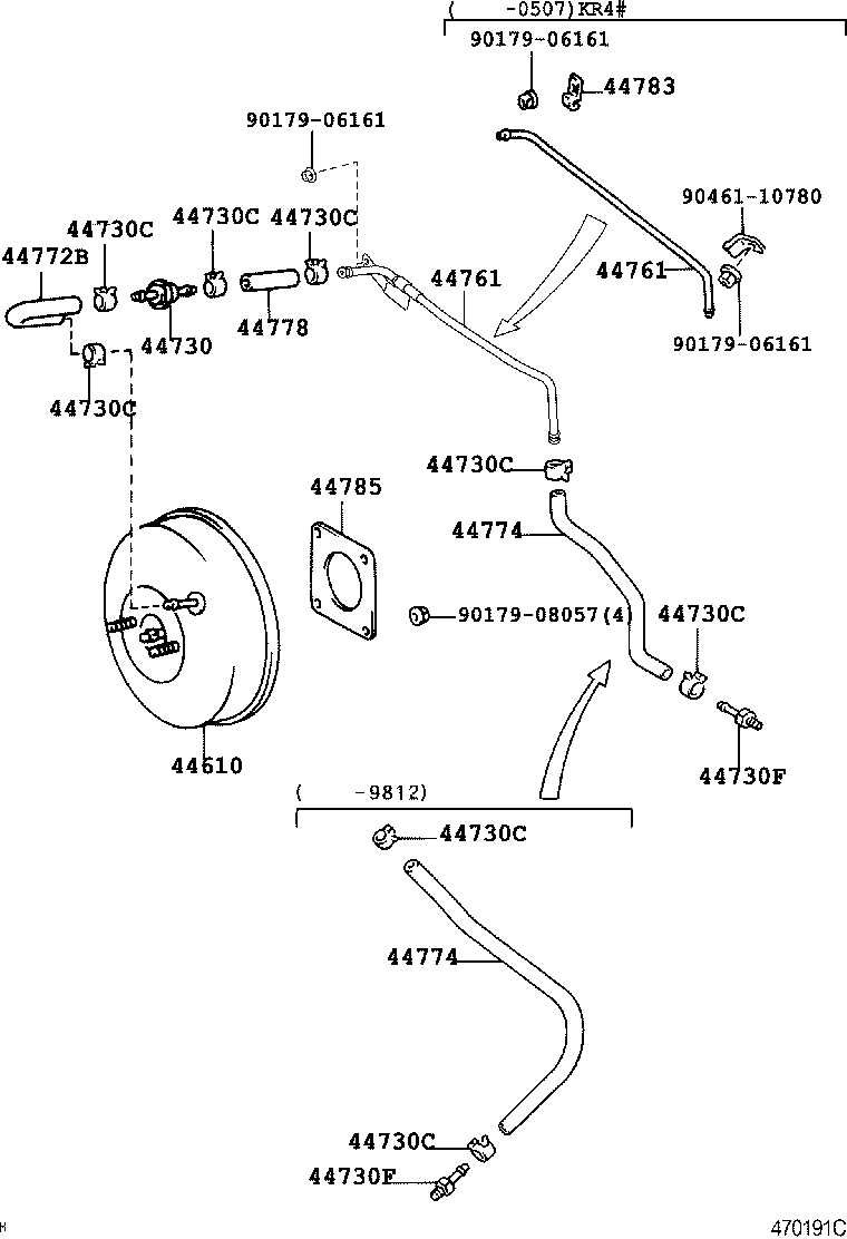 44610-28890 BOOSTER ASSY, BRAKE product image