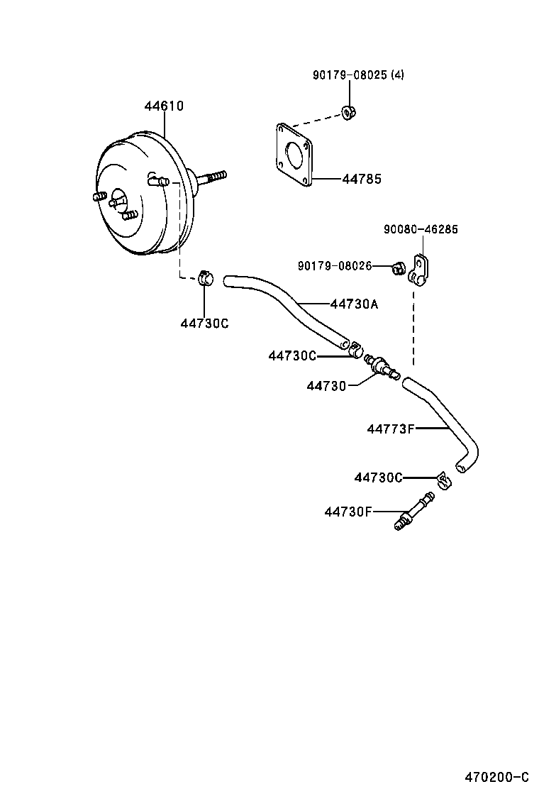 44610-38150 BOOSTER ASSY, BRAKE product image