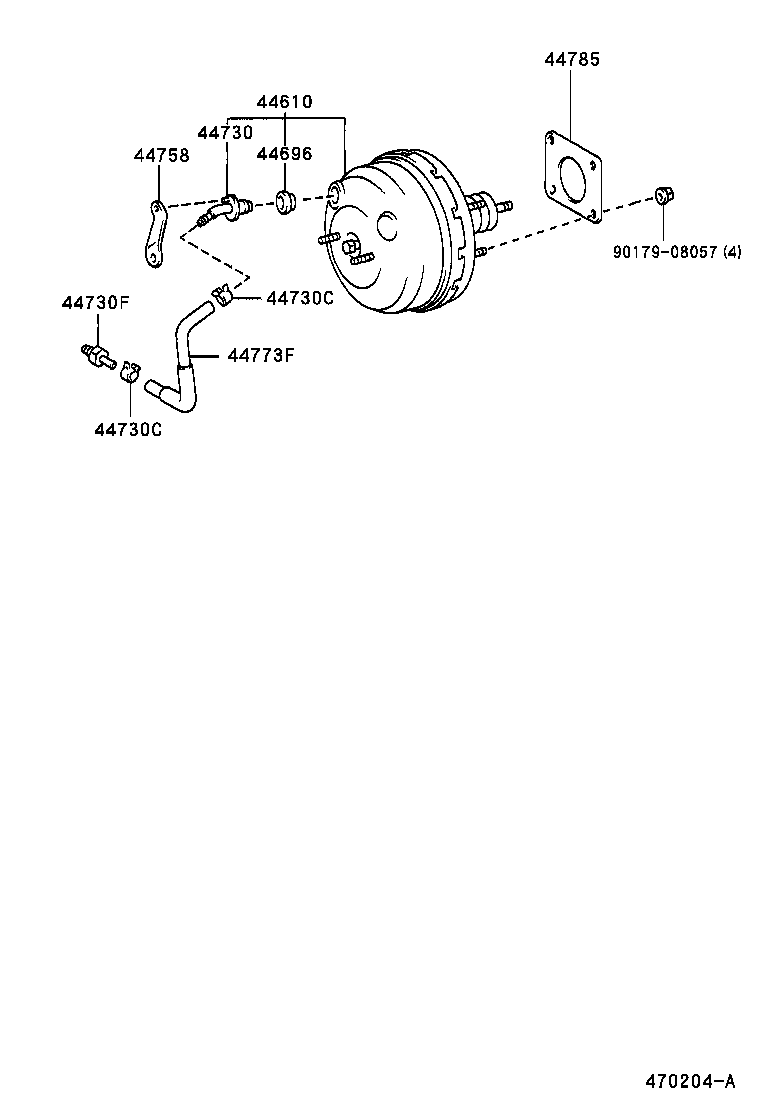 44758-16100 BRACKET, VACUUM CHECK VALVE product image