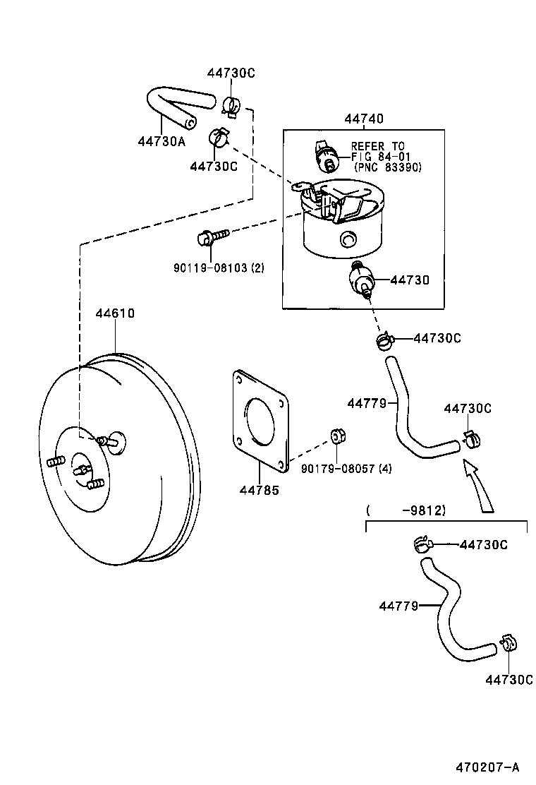 44610-28880 BOOSTER ASSY, BRAKE product image