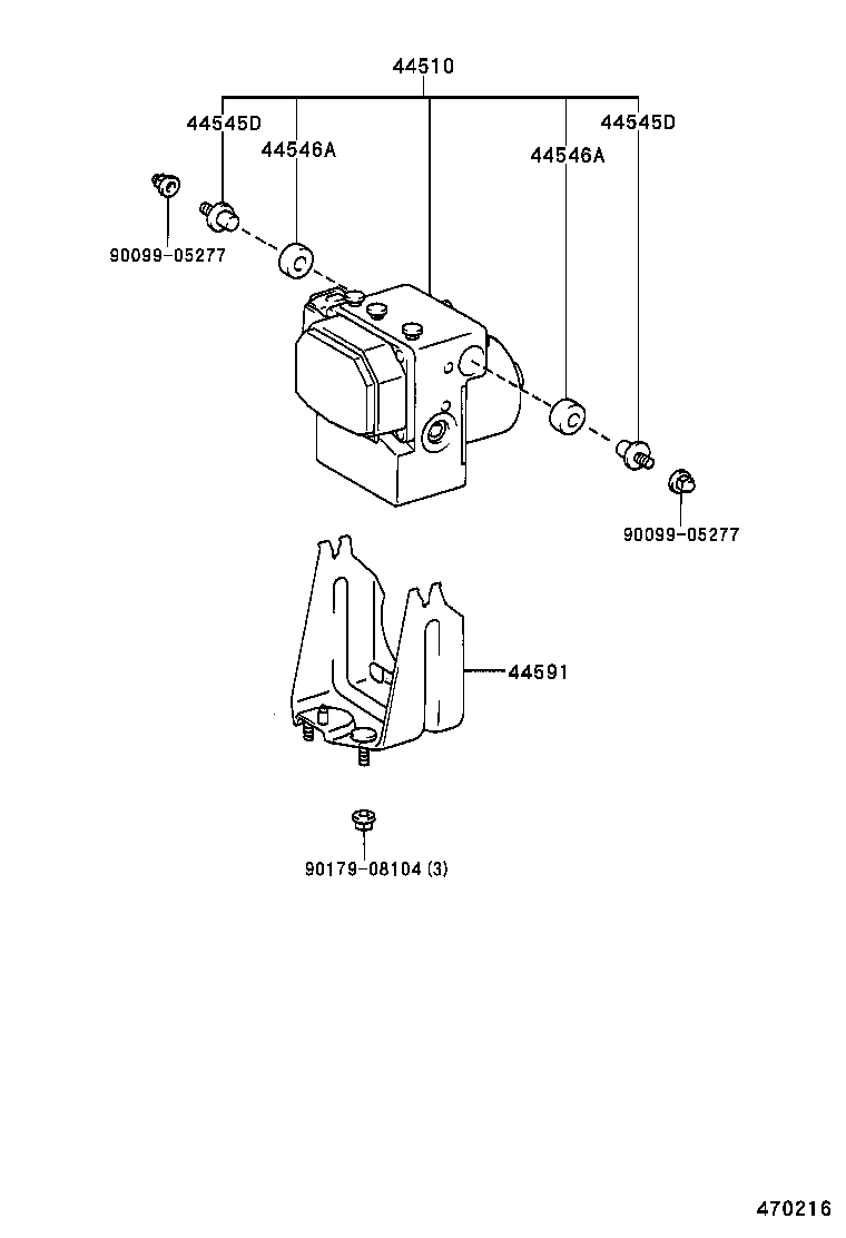 47311-28440 TUBE, FRONT BRAKE, NO.1 product image