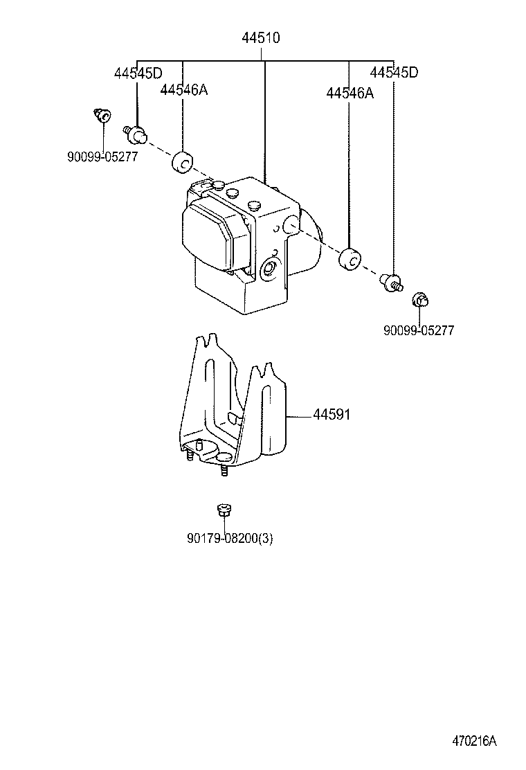 47315-28200 TUBE, FRONT BRAKE, NO.5 product image