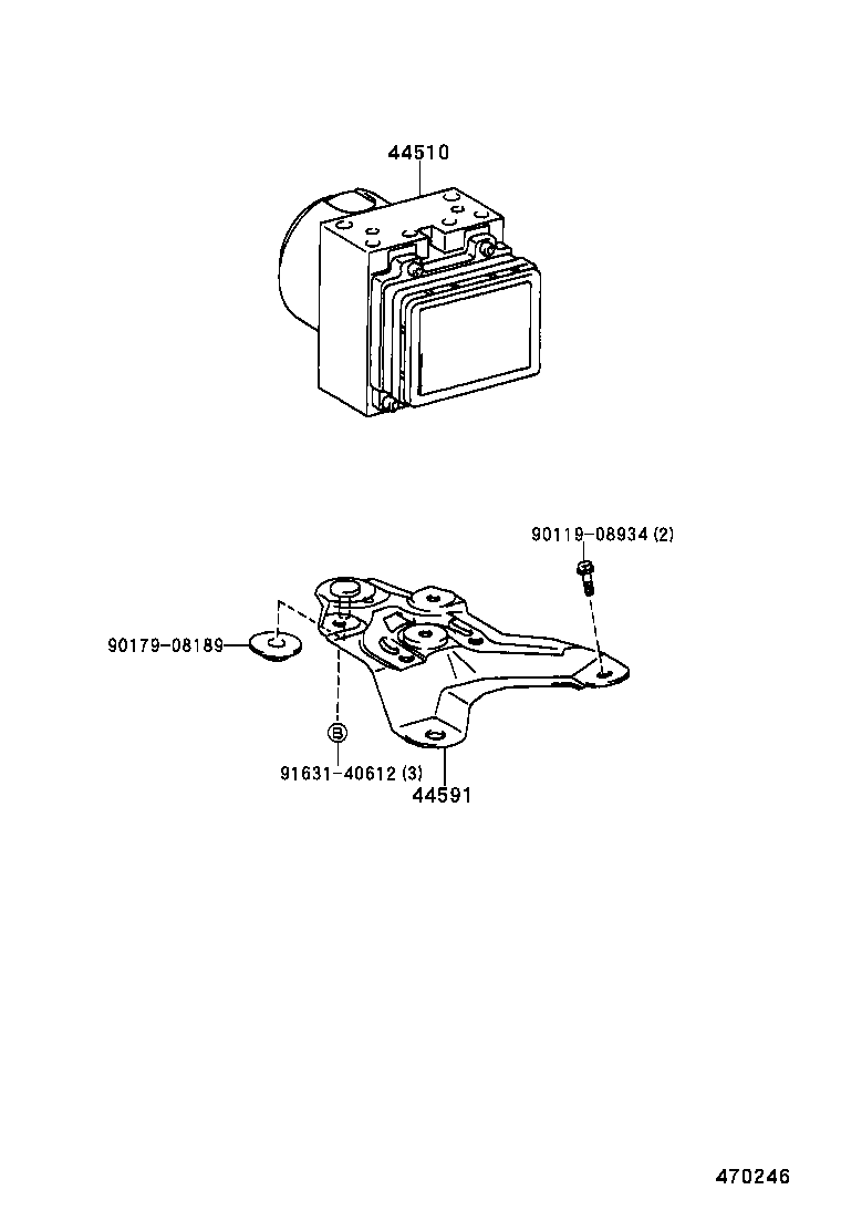 44050-13060 ACTUATOR ASSY, BRAKE product image