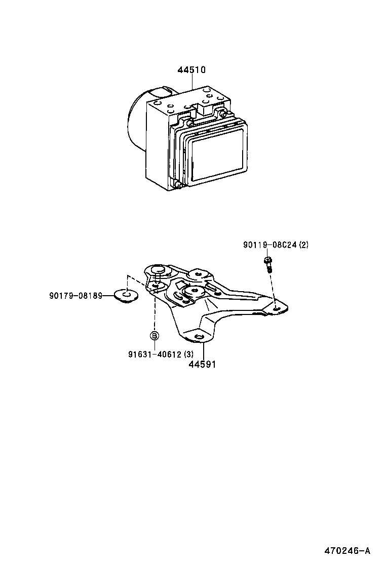 47311-12590 TUBE, FRONT BRAKE, NO.1 product image